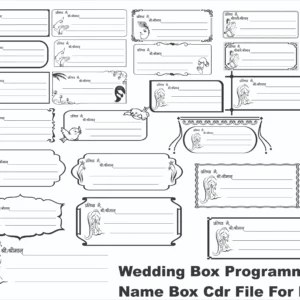 Name Box: Unique Wedding Box Programme -Umairprintingpress.com
