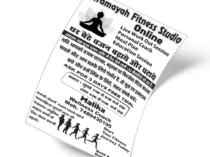 Weight Loss Fitness Handbill Design-Umair Printing Press